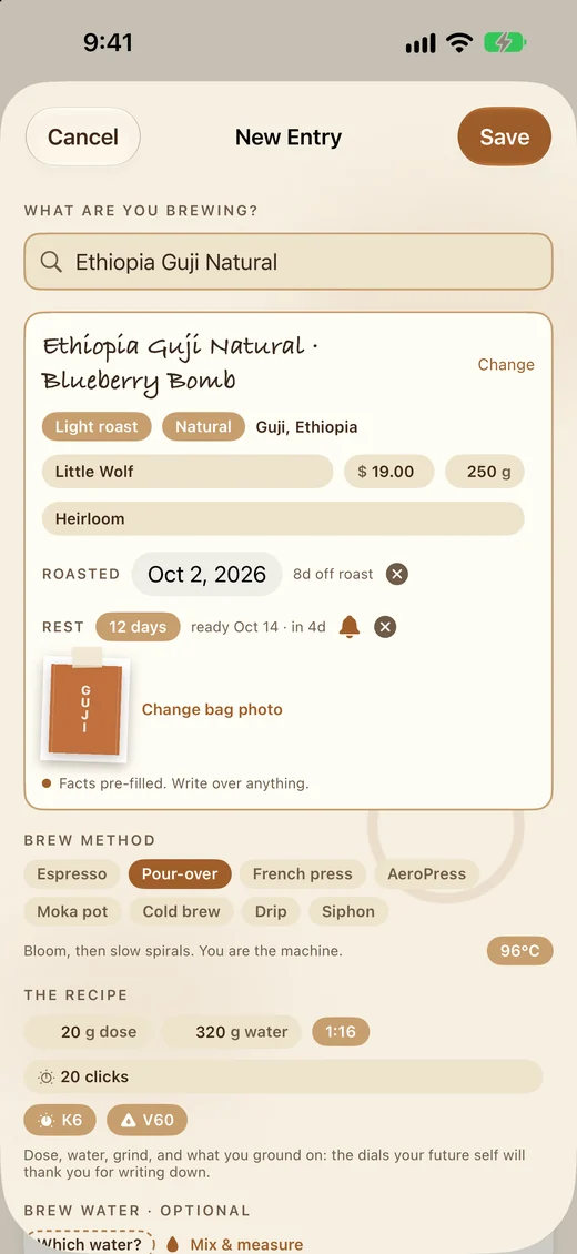 CoffeeBuddy: The recipe, gear and all